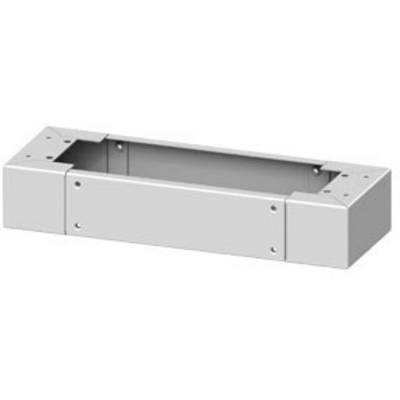 Rectangular metal bracket with screw holes, showing a mounting configuration for electronic or mechanical components.