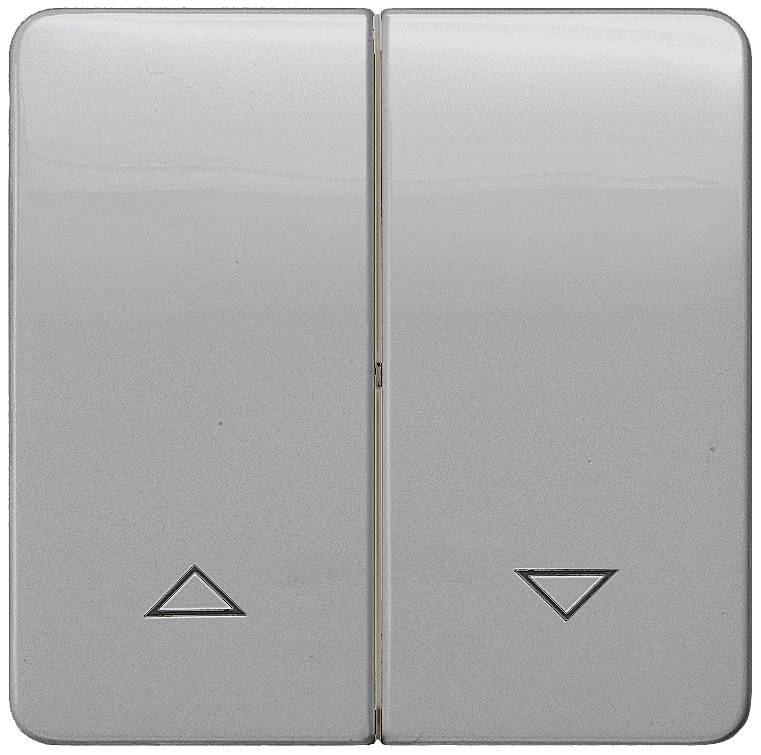 A double light switch with up and down arrow symbols, possibly for blinds or curtains.