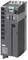 Industrial device in vertical orientation with ventilation slots and blue connection terminals. It is designed for use in technical environments.
