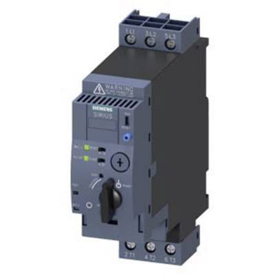 A Siemens electrical switching device with a rotary switch and LED indicators. It is a Sirius contactor for industrial use.