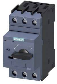 An electrical power switch in the 'On' state, marked with 'Siemens'. Used for controlling electrical circuits.