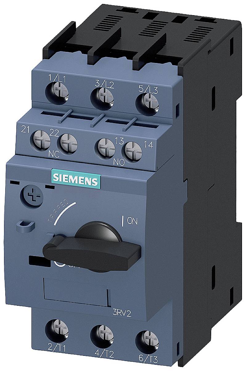 Siemens 3RV2021-4AA15 Circuit breaker 1 pc(s) Adjustment range (amperage): 10 - 16 A Switching voltage (max.): 690 V AC (W x H x D) 45 x 97 x 97 mm