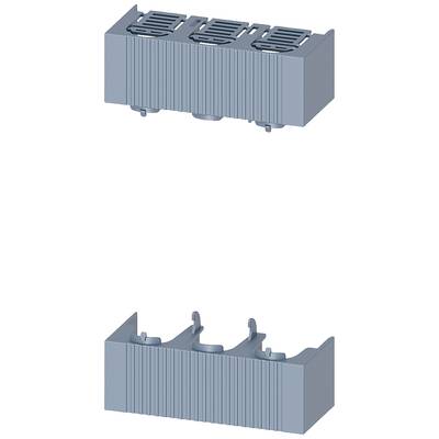 'Two blue rectangular electrical connectors, separated from each other. Both display surface ribs for improved heat dissipation.'