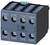 A graphic image of an electrical terminal block. It shows four sequentially numbered openings (53NO, 61NC, 71NC, 83NO) at the top and a light blue lever on the side.