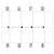 Diagram shows four points on a horizontal line, labelled '53', '61', '73', '83' at the top and '54', '62', '74', '84' at the bottom.