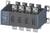 Siemens industrial switch with four poles and mounting tabs, suitable for controlling electrical systems.