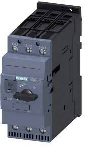 A Siemens contactor with rotary switch, model SIRIUS 3RA15, for industrial applications, in a black housing.