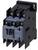 Contactor with black housing and blue contact areas, suitable for electrical control applications.