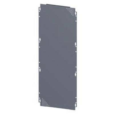 'Grey metal plate with multiple fixing holes around the edges, potentially part of a technical or mechanical device.'