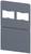 Steel plate with rectangular cut-outs for mounting purposes.