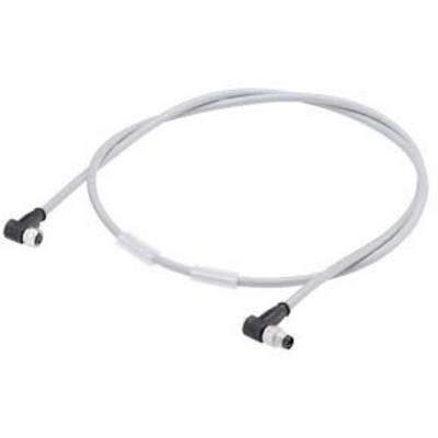 Grey cable with two angled connectors at the ends.