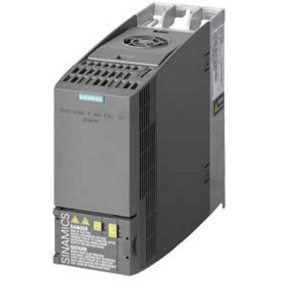 A slender, black drive from Siemens, named 'SINAMICS'. The device has ventilation slots and warning notices on the front.