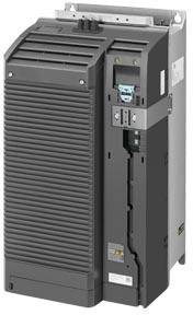 A black control cabinet or switchboard with multiple ventilation slots and visible control indicators on the front panel.