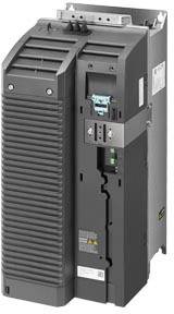 A black, rectangular electronic device with ventilation slots and multiple ports on the front.