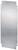 Rectangular metal plate, silver-coloured, with pre-drilled holes along the edges, reflective surface.