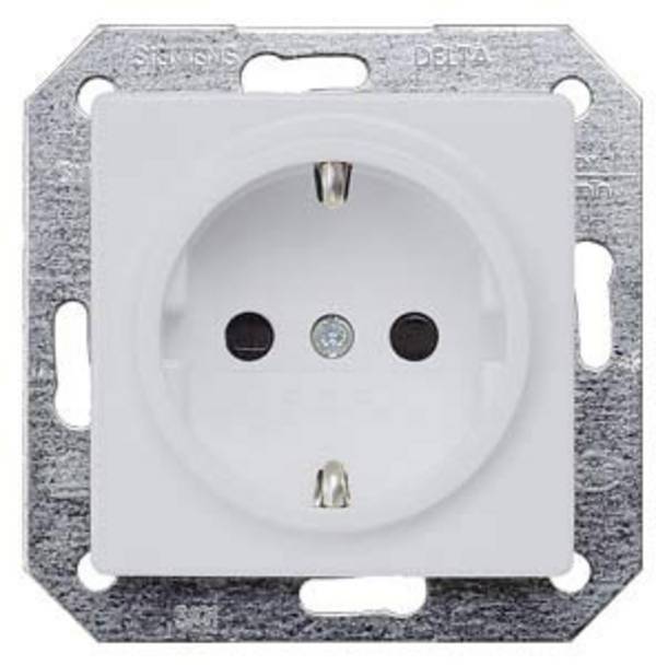 Siemens Switch product range Cover Safety socket Delta Aluminium 5UB1934 1 pc(s)