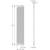 Technical drawing of a rectangular ventilation grille, side and front view, with dimensions: height 150 mm, width 32.5 mm.