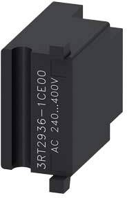 Black relay module with the inscription '3RT2936-1CE00 AC 240...400V'.