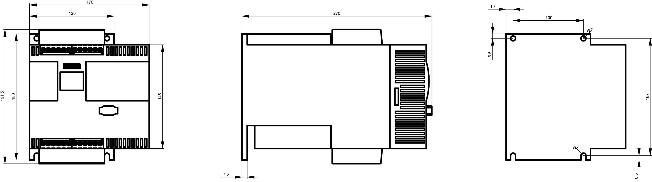 Siemens 3RW4427-1BC45 Soft starter Motor power at 400 V 45 kW 600 V Nominal current 93 A-2