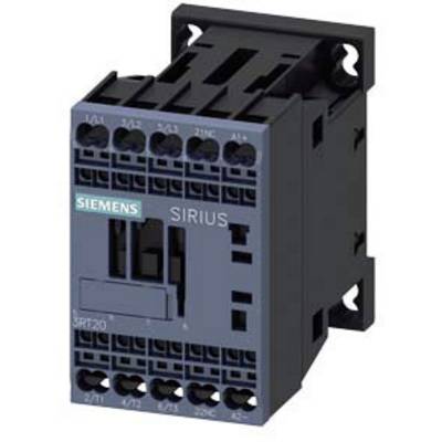 A Siemens Sirius electrical contactor with multiple connection terminals at the top and bottom. Suitable for control circuits.