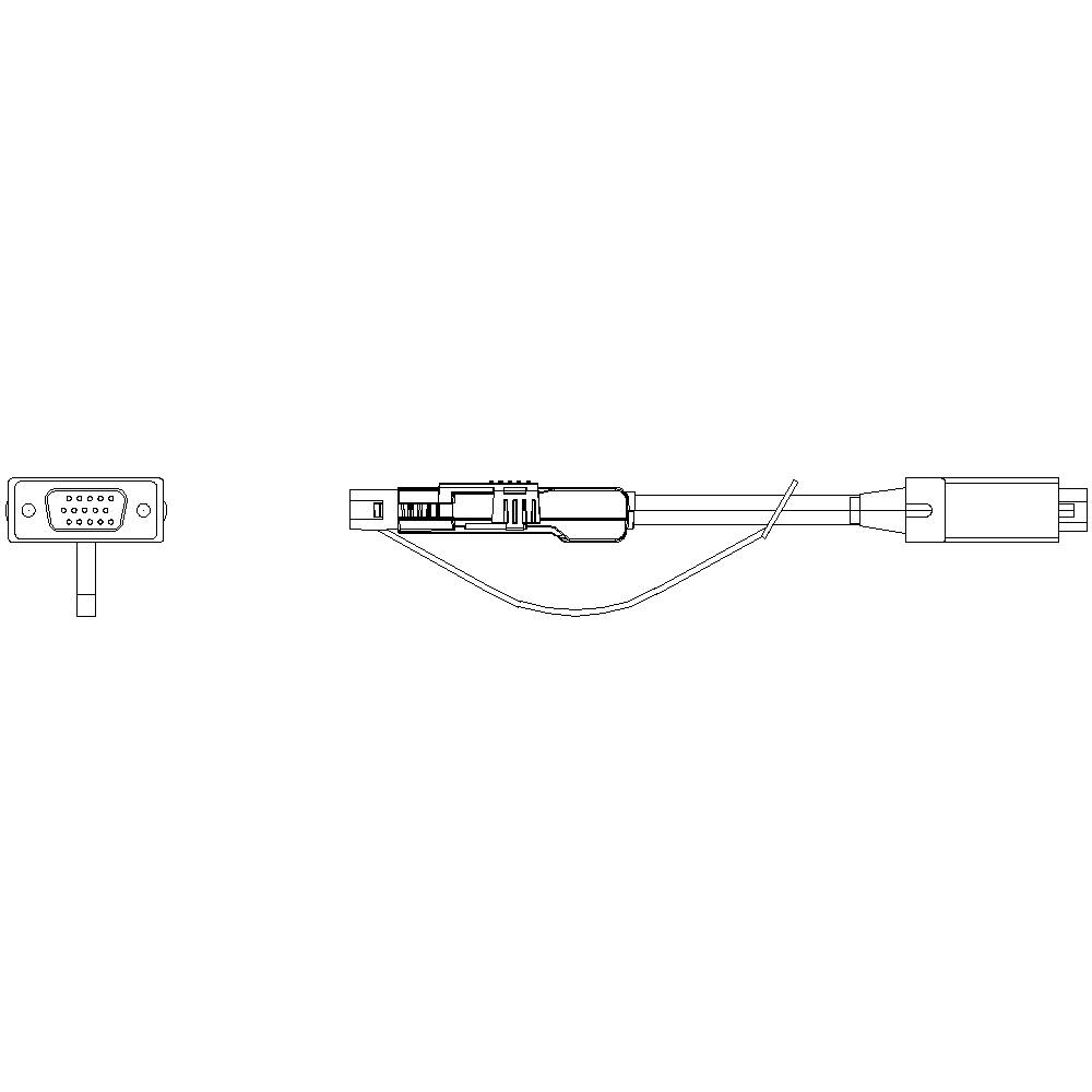 'VGA Plug and Cable' Diagram sketch shows the side and front view of VGA connection components, with wire details.