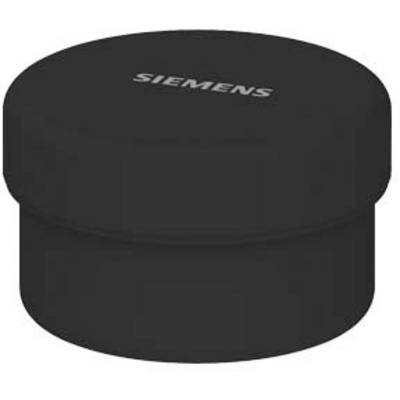 A round, black tin with the 'Siemens' logo printed on the lid.