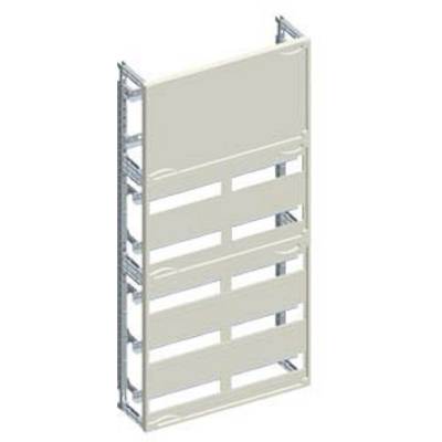 Metal cabinet with three shelves, suitable for storing or organising items, open without doors.