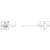 Technical drawing of a door handle with precise measurements in millimetres. Side and front views are shown.