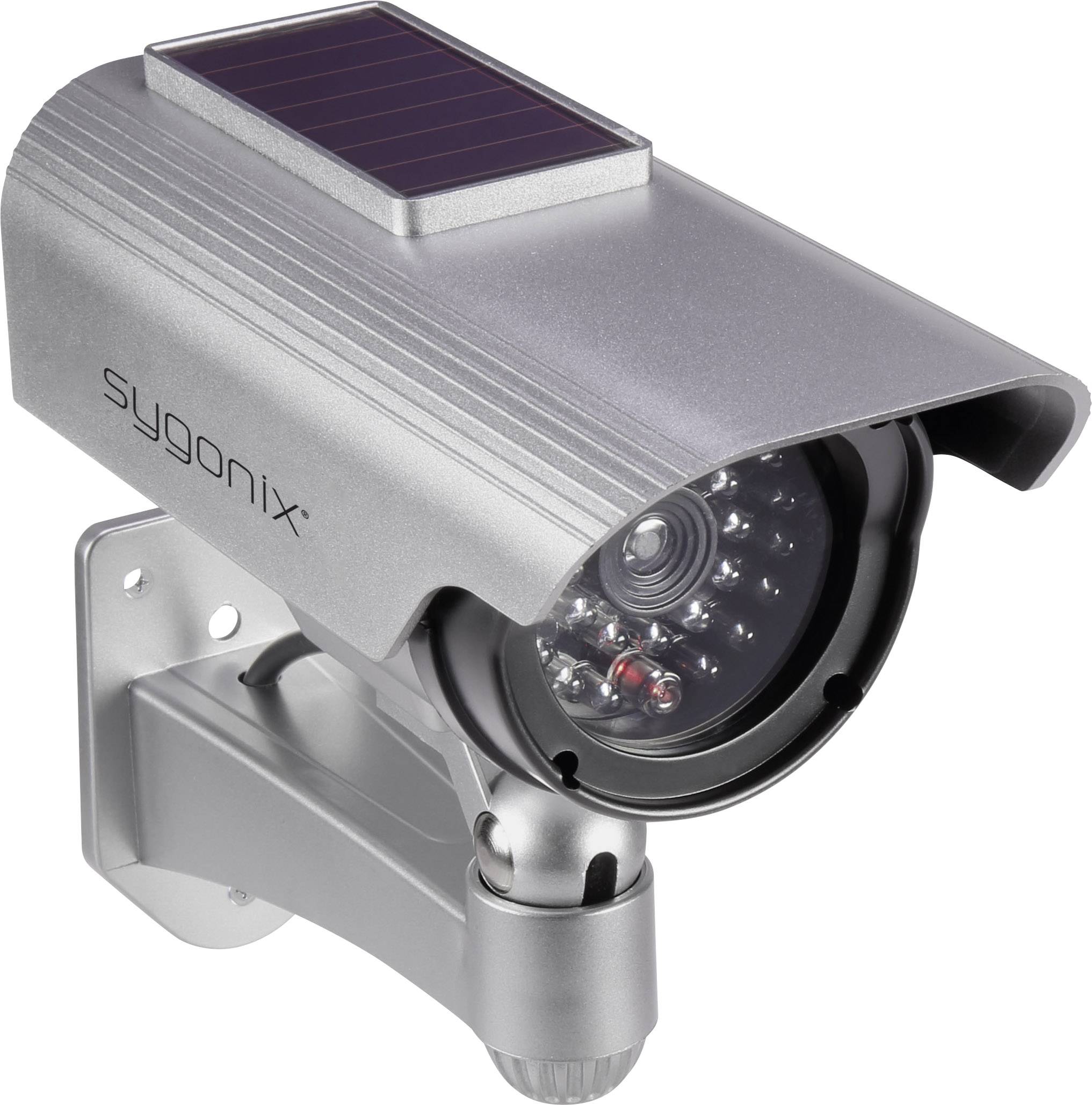 Sygonix SY3420674 Dummy camera with solar panel, with flashing LED