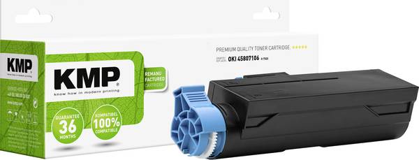KMP Toner replaced OKI 45807106 Compatible Black 8500 Sides O-T52X 3355,3000