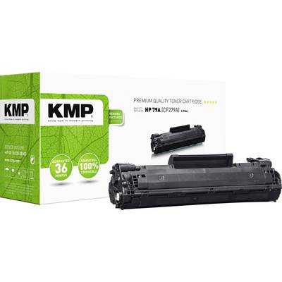 Cartridge and packaging with 'Premium Quality Toner Cartridge' text, compatible with HP 79A (CF279A). 36-month warranty, green packaging.