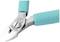 Blue side cutters with stainless steel blades and ergonomic handles, suitable for cutting wires or thin metal parts.