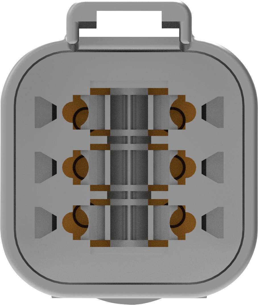 A grey number lock with four rotatable dials, each ranging from 0 to 9. Used for securely locking luggage pieces.