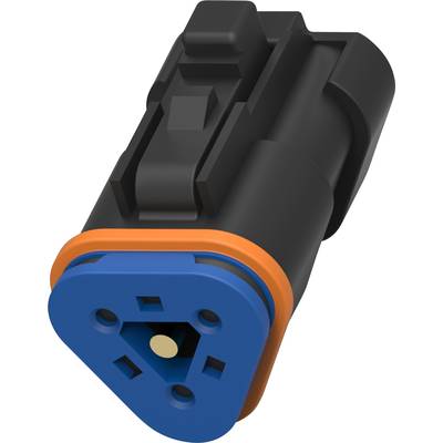 TE Connectivity Socket enclosure - cable DT  Total number of pins 3  DT06-3S-PP01 1 pc(s) 