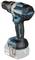 Makita cordless drill with a blue-black casing and grey battery.