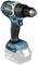 Cordless blue and black drill driver with an 18V lithium-ion battery.