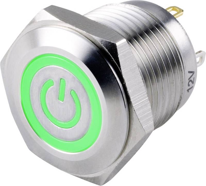 Tru Components Tc Gq16f 10et G 12v S Pushbutton Switch 48 V Dc 2 A 1 X Off On Ip65 Momentary 1 Pc S Conrad Com