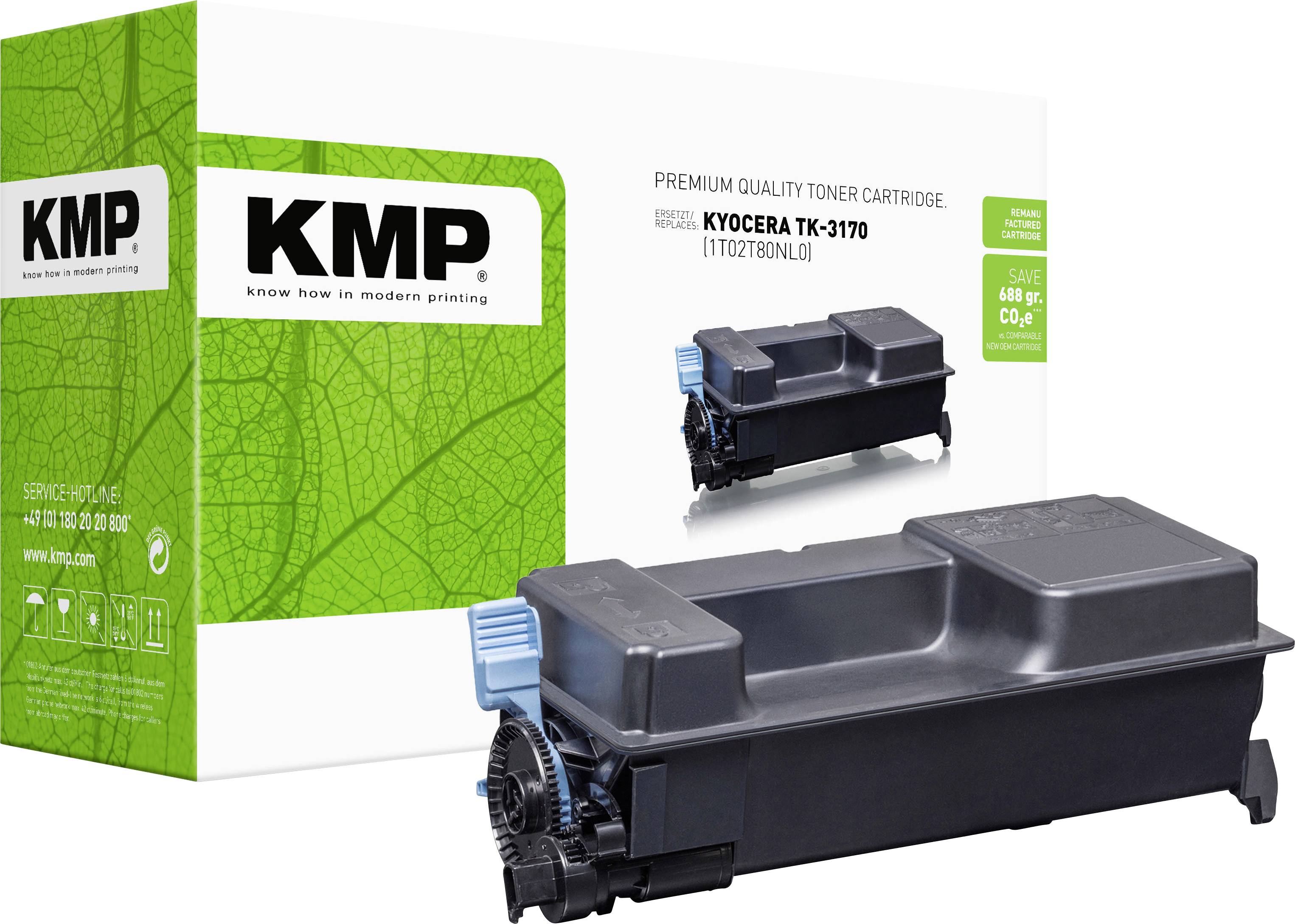 KMP premium quality toner cartridge package and cartridge for Kyocera TK-3170 printer<br>