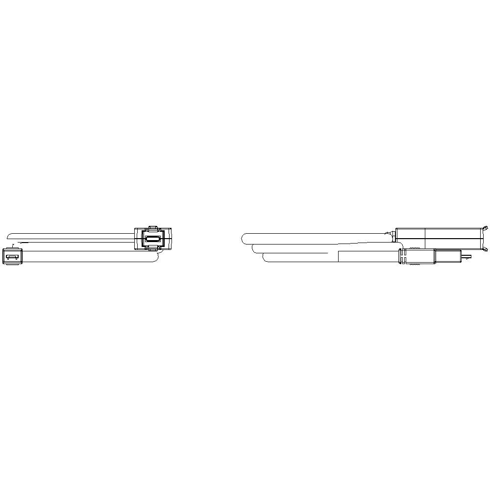 Two linear fluorescent tubes side by side, on the left with a bayonet base, on the right with a pin or screw base.