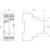 Circuit diagram shows the dimensions and side view of an electrical switch with dimensions of 35.2 mm width and 90 mm height.