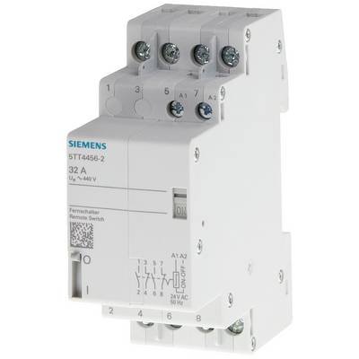 A white circuit breaker with the inscription 'Siemens 5TT4456-2'. Current rating: 32 A, voltage: up to 440 V.