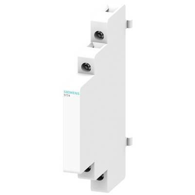A single-pole surge protection switch by Siemens, model STT4, with a white housing and four mounting screws.