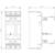 Technical drawing of an electrical component with dimensions: 76.2 mm width, 130.1 mm depth, 186.1 mm height. Side and front view.