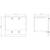 Technical drawing of a rectangular object with dimensions of 105 mm width, 72.7 mm depth, and 98.1 mm height. Front and side view.