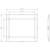 Technical Drawing of a Rectangular Object with Dimensions: Width 126.6 cm, Height 110 cm, Depth 70 cm, Internal Width 104.6 cm.