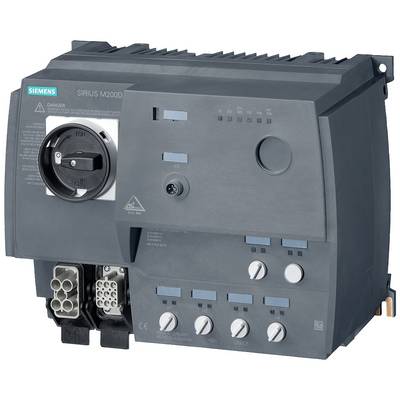A grey electrical control unit with multiple rotary controls, toggle switches, and connectors, labelled as 'SIRIUS M200D'.