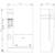 Technical drawing of an electronic device with dimensions: 135 mm width, 228 mm height, 75.8 mm depth. Front and side view.