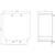Technical drawing shows the external dimensions of a rectangular enclosure in millimetres: 136.8 width, 153.9 height, 72.7 depth.