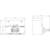 Technical drawing of a device with front and side view. Dimensions: Width 104.6 mm, Height 75 mm, Depth 51.7 mm.