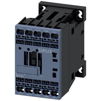 An electronic contactor from the SIRIUS range with multiple terminals on the front, suitable for industrial applications.